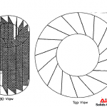 Novel design: vertical plates for centrifugal separation.